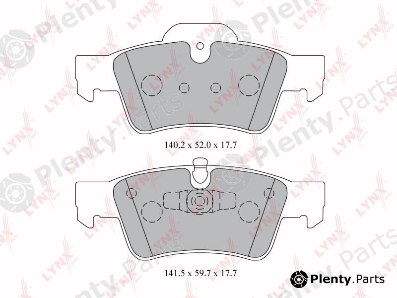  LYNXauto part BD-5332 (BD5332) Brake Pad Set, disc brake