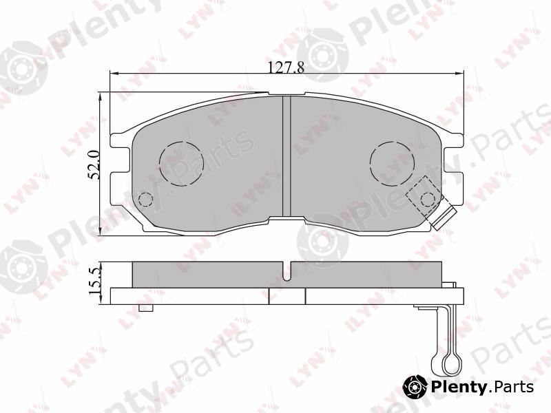  LYNXauto part BD-5509 (BD5509) Brake Pad Set, disc brake