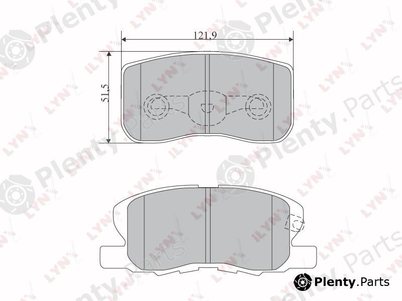  LYNXauto part BD-5515 (BD5515) Brake Pad Set, disc brake