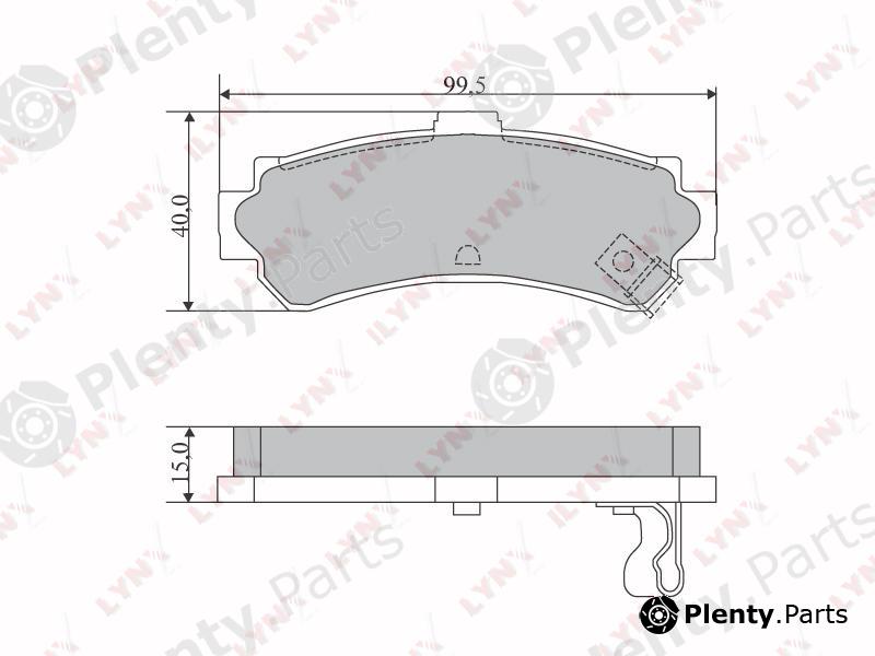  LYNXauto part BD-5718 (BD5718) Brake Pad Set, disc brake