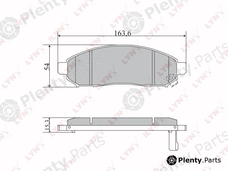  LYNXauto part BD-5731 (BD5731) Brake Pad Set, disc brake