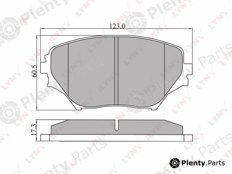  LYNXauto part BD7511 Brake Pad Set, disc brake