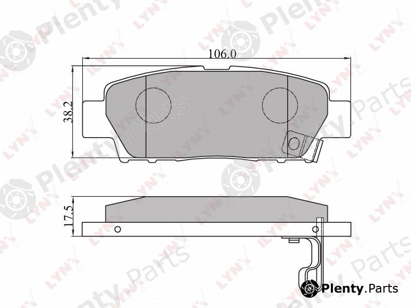  LYNXauto part BD7513 Brake Pad Set, disc brake
