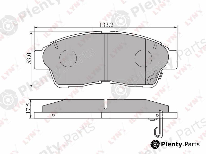  LYNXauto part BD7516 Brake Pad Set, disc brake