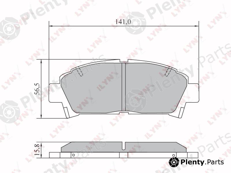  LYNXauto part BD-7558 (BD7558) Brake Pad Set, disc brake