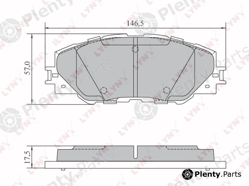  LYNXauto part BD-7572 (BD7572) Brake Pad Set, disc brake