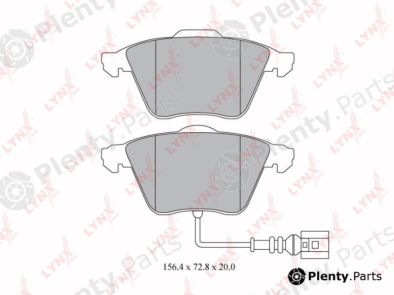  LYNXauto part BD-8016 (BD8016) Brake Pad Set, disc brake