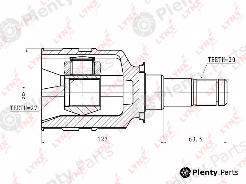  LYNXauto part CI7502 Joint Kit, drive shaft