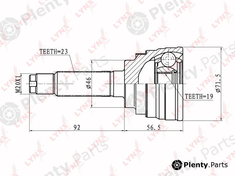  LYNXauto part CO-1813 (CO1813) Joint Kit, drive shaft