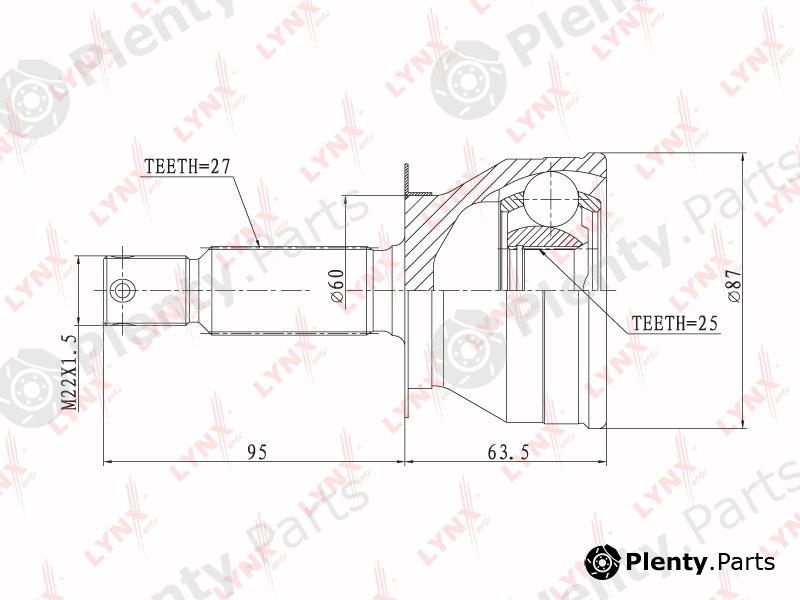  LYNXauto part CO4407 Joint Kit, drive shaft