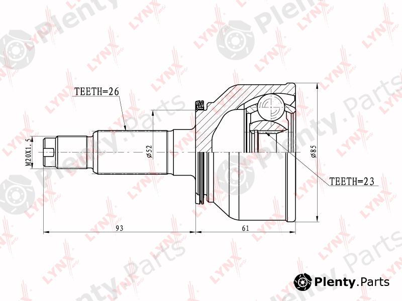  LYNXauto part CO5115 Joint Kit, drive shaft