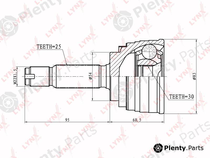  LYNXauto part CO5501 Joint Kit, drive shaft