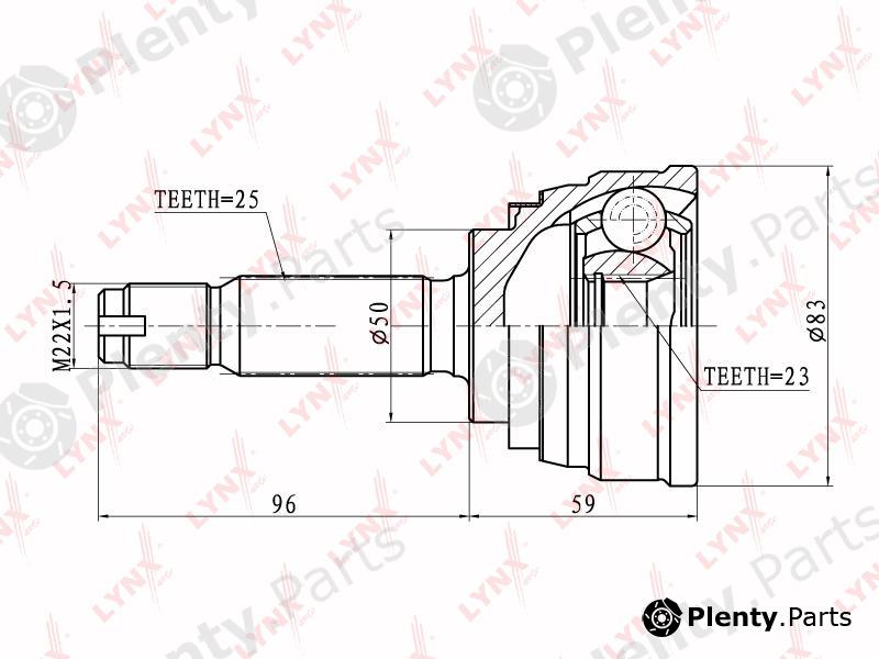  LYNXauto part CO5502 Joint Kit, drive shaft