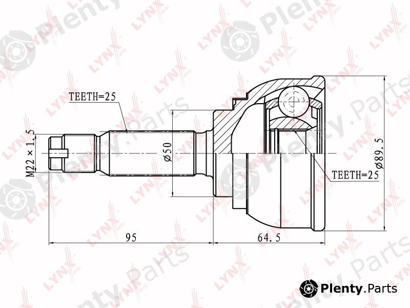  LYNXauto part CO5508 Joint Kit, drive shaft