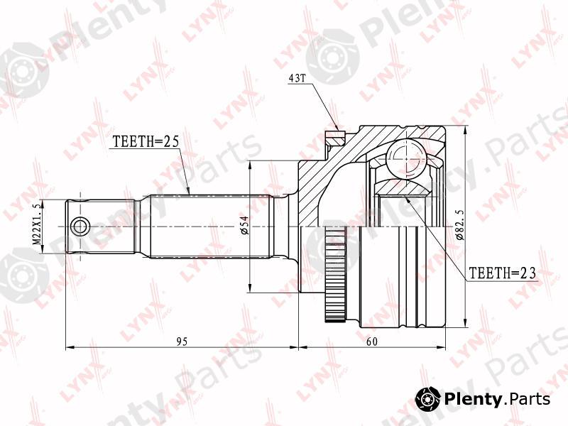  LYNXauto part CO5515A Joint Kit, drive shaft