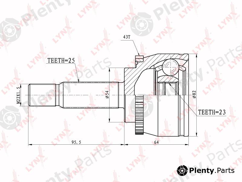  LYNXauto part CO5526A Joint Kit, drive shaft