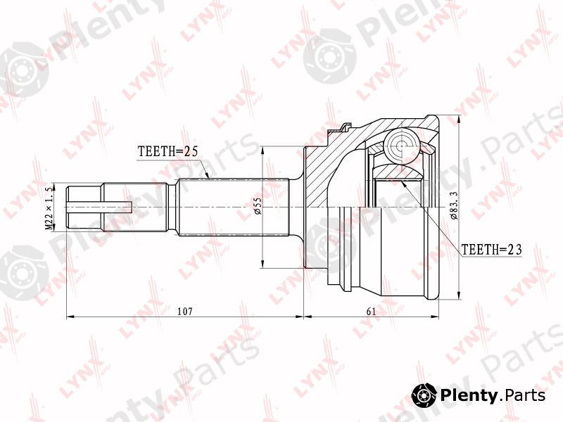  LYNXauto part CO-5703 (CO5703) Joint Kit, drive shaft