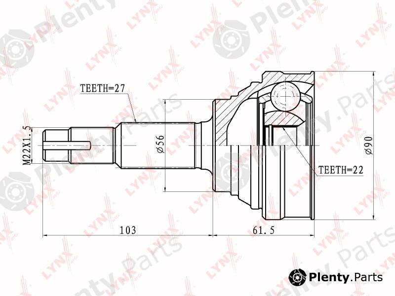  LYNXauto part CO5721 Joint Kit, drive shaft
