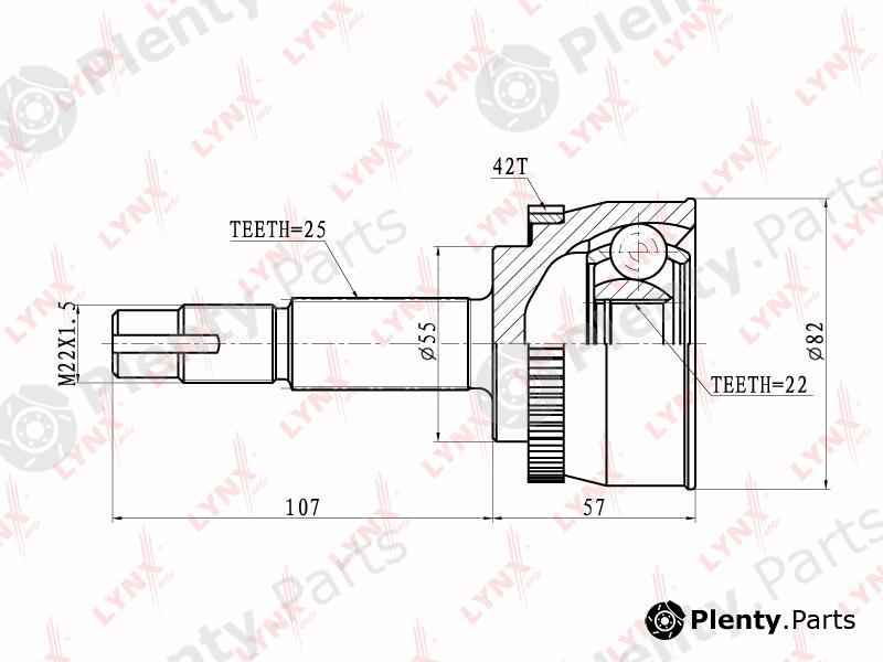  LYNXauto part CO-5724A (CO5724A) Joint Kit, drive shaft