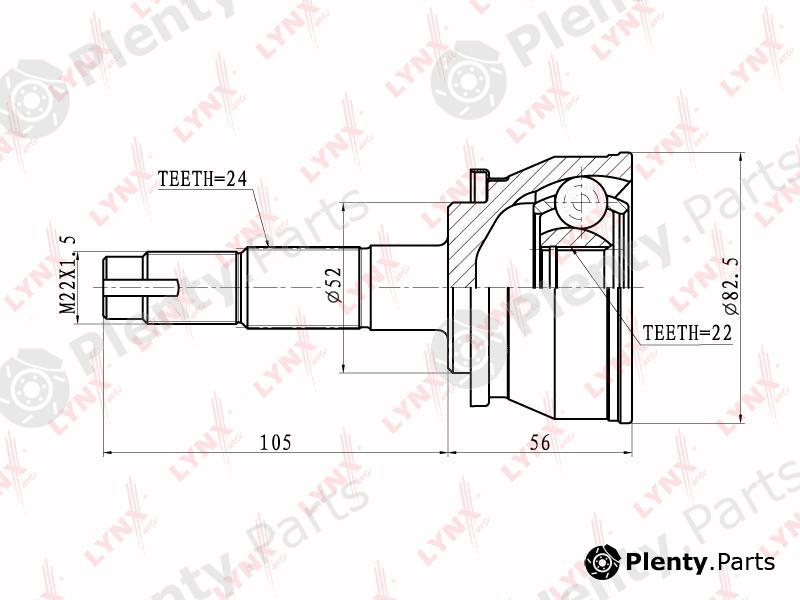  LYNXauto part CO5729 Joint Kit, drive shaft