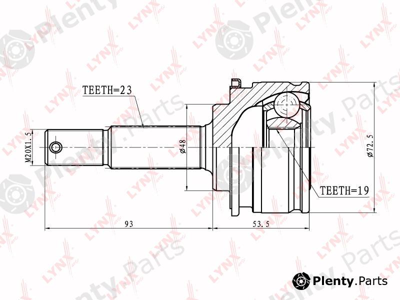  LYNXauto part CO-5761 (CO5761) Joint Kit, drive shaft