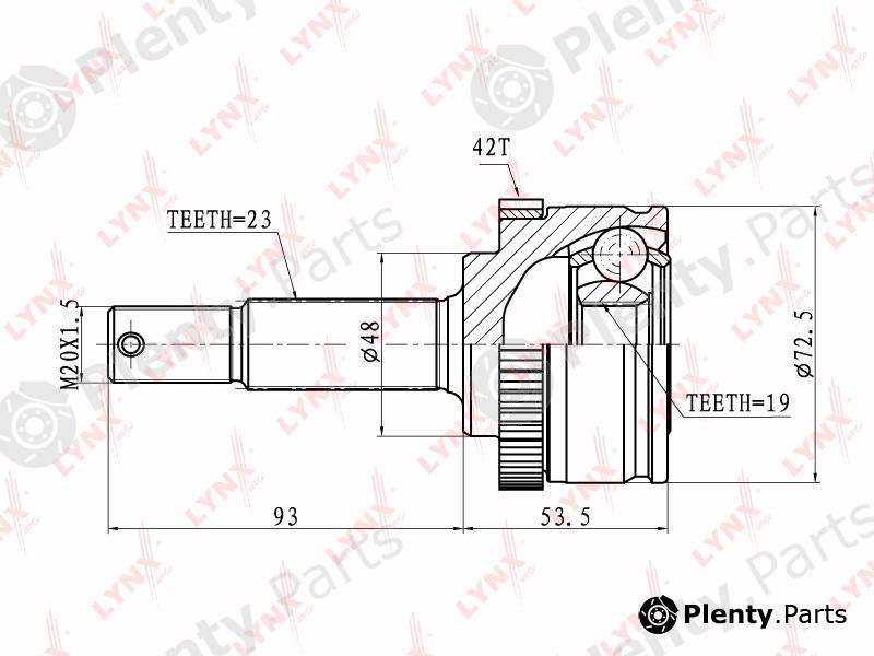  LYNXauto part CO-5773A (CO5773A) Joint Kit, drive shaft