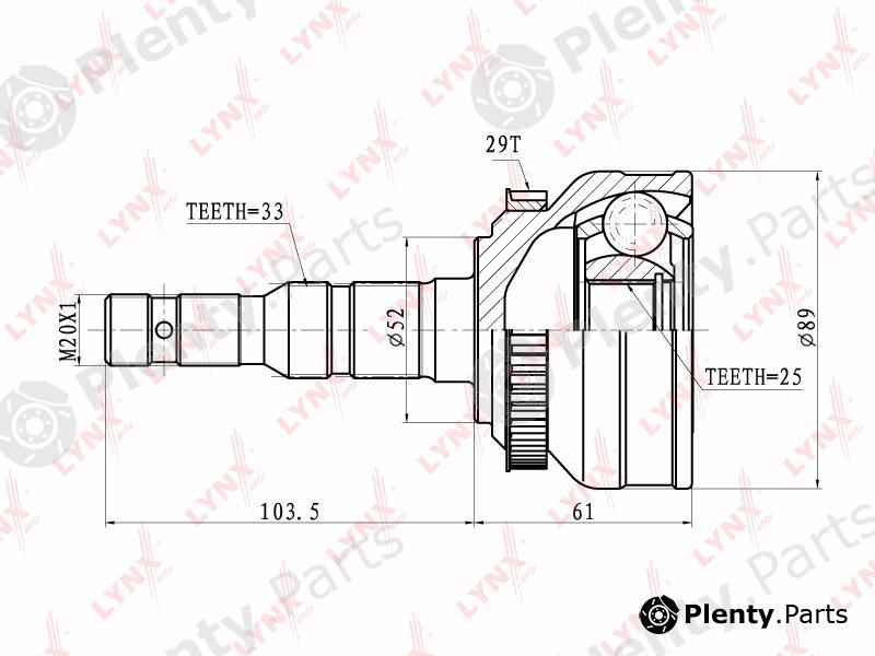  LYNXauto part CO5901A Joint Kit, drive shaft