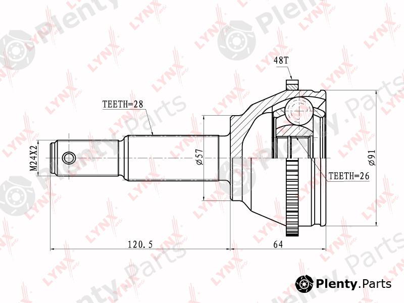  LYNXauto part CO5905A Joint Kit, drive shaft