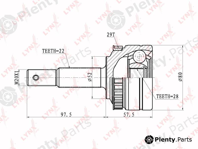  LYNXauto part CO-5918 (CO5918) Joint Kit, drive shaft