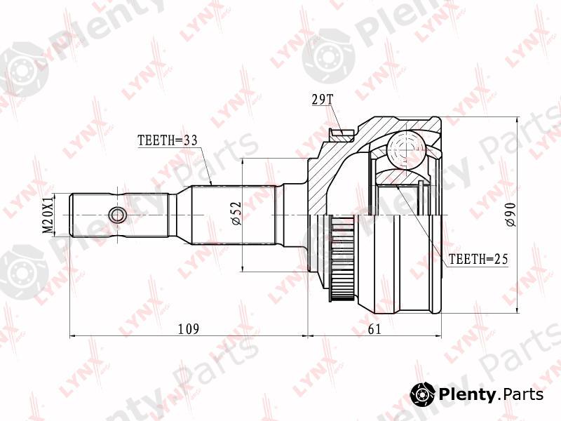  LYNXauto part CO-5929A (CO5929A) Joint Kit, drive shaft