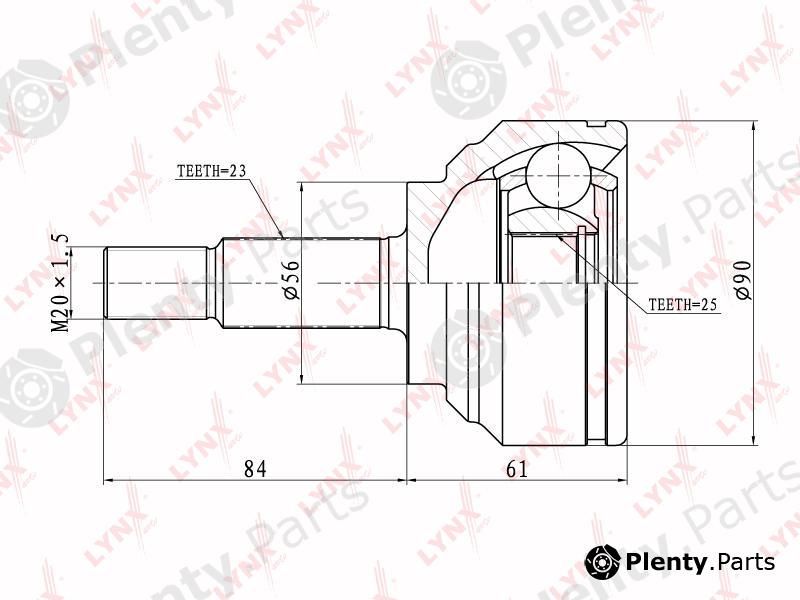  LYNXauto part CO6315 Joint Kit, drive shaft