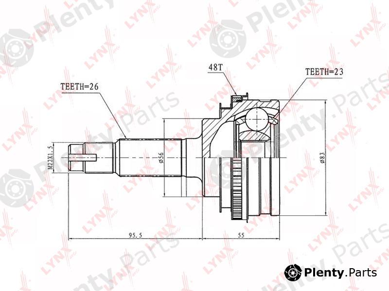  LYNXauto part CO7506A Joint Kit, drive shaft