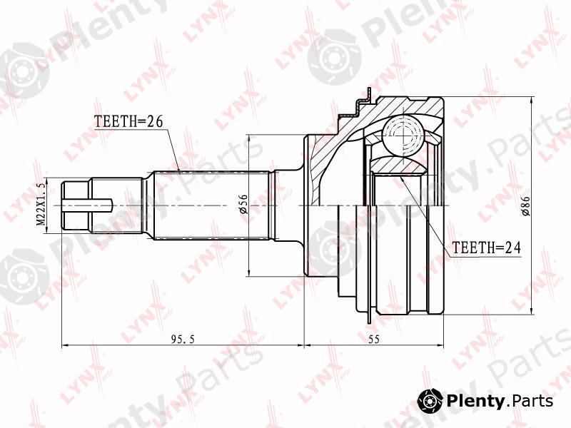  LYNXauto part CO-7508 (CO7508) Joint Kit, drive shaft