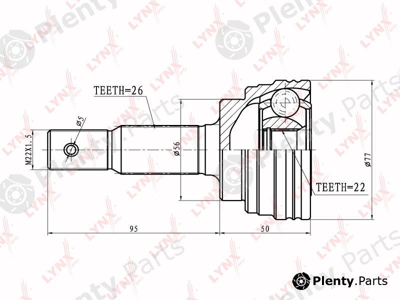  LYNXauto part CO7519 Joint Kit, drive shaft