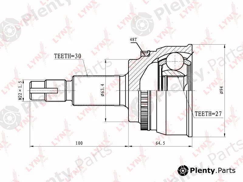  LYNXauto part CO7524A Joint Kit, drive shaft