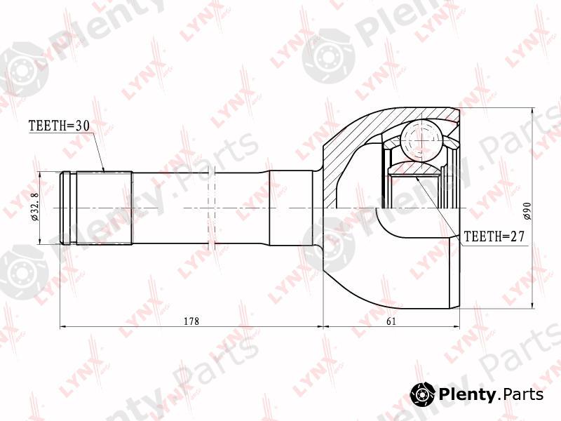  LYNXauto part CO7527 Joint Kit, drive shaft