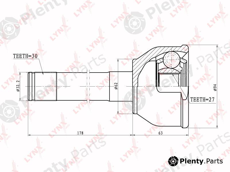  LYNXauto part CO7528 Joint Kit, drive shaft