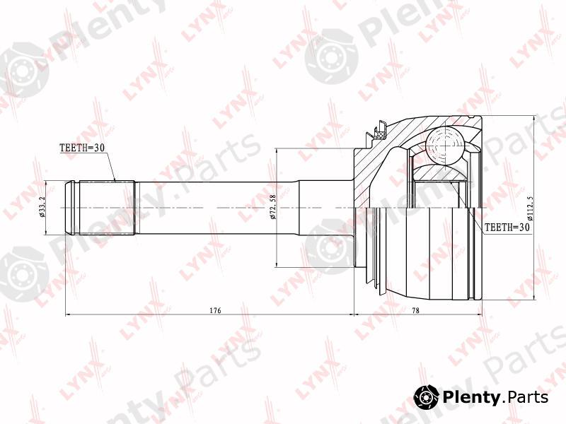  LYNXauto part CO7532 Joint Kit, drive shaft