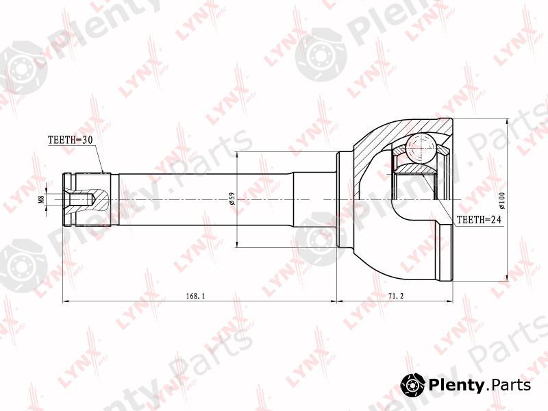  LYNXauto part CO7543 Joint Kit, drive shaft