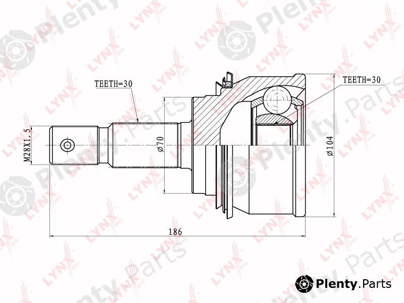  LYNXauto part CO7544 Joint Kit, drive shaft