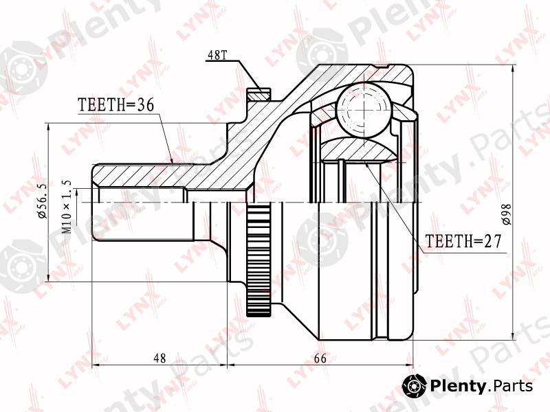  LYNXauto part CO8007A Joint Kit, drive shaft