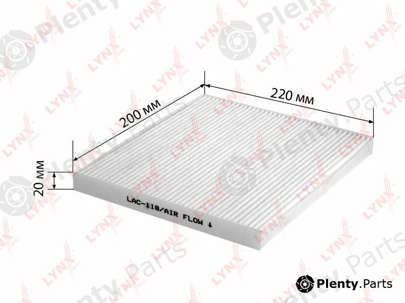  LYNXauto part LAC118 Filter, interior air