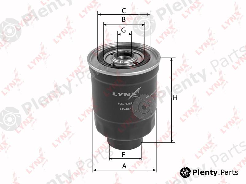  LYNXauto part LF407 Fuel filter