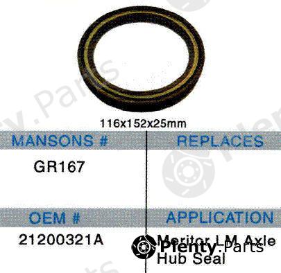  MANSON part GR167 Replacement part