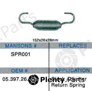  MANSON part SPR001 Replacement part