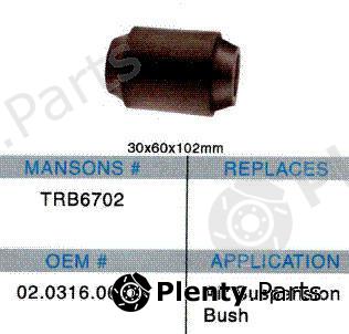  MANSON part TRB6702 Replacement part