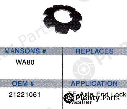  MANSON part WA80 Replacement part