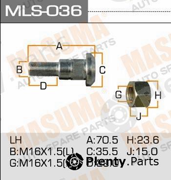  MASUMA part MLS-036 (MLS036) Replacement part