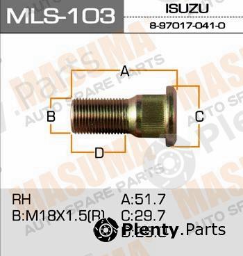  MASUMA part MLS-103 (MLS103) Replacement part