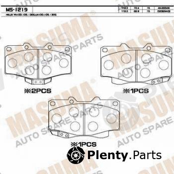  MASUMA part MS-1219 (MS1219) Replacement part
